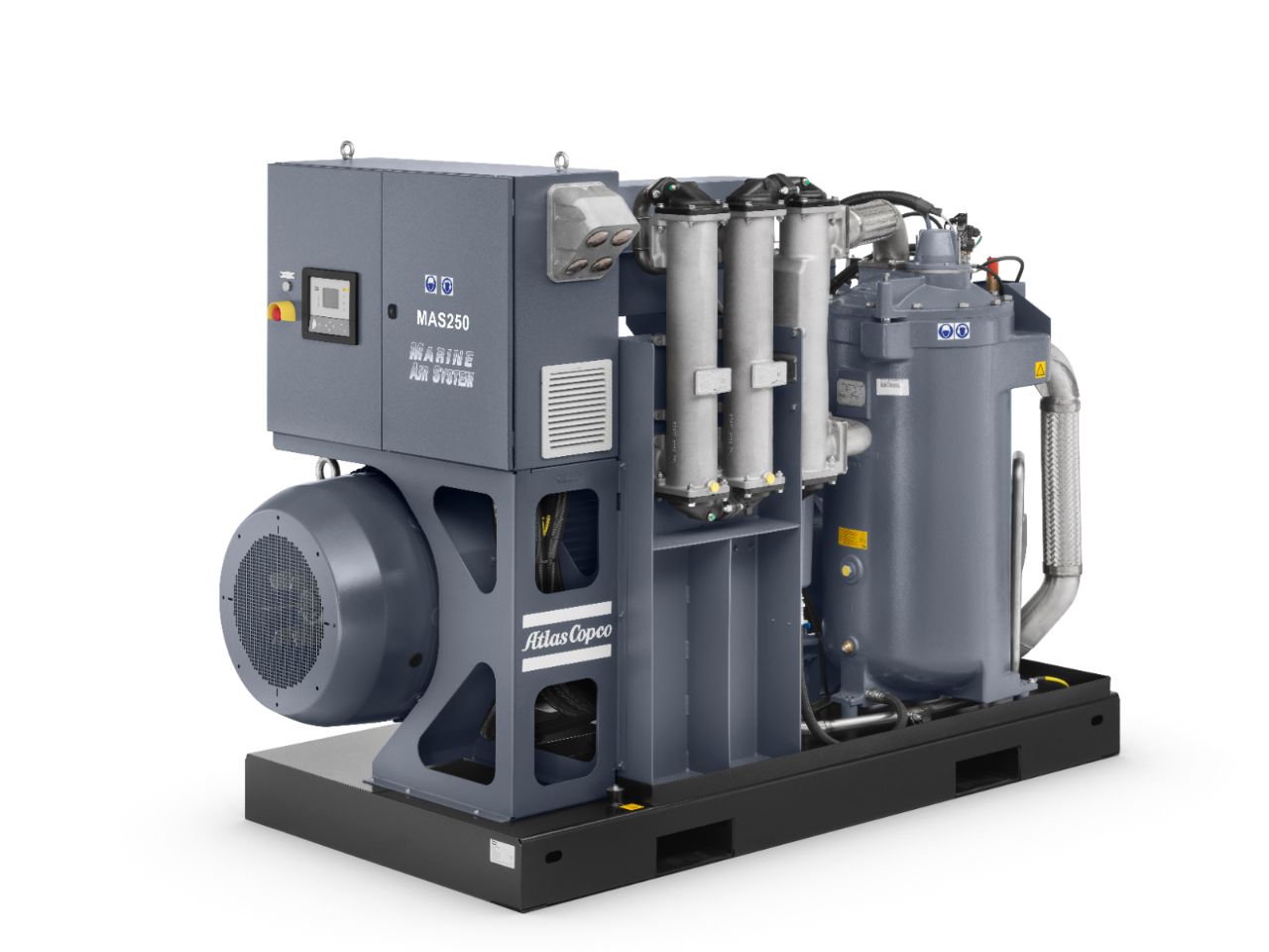 MAS oil-injected screw compressors for marine